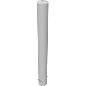 Barrier bollard | Steel tube  152 x 3.2 mm | stationary | for setting in concrete | hot-dip galvanized | total length: 1500 mm | with steel cap for bolting